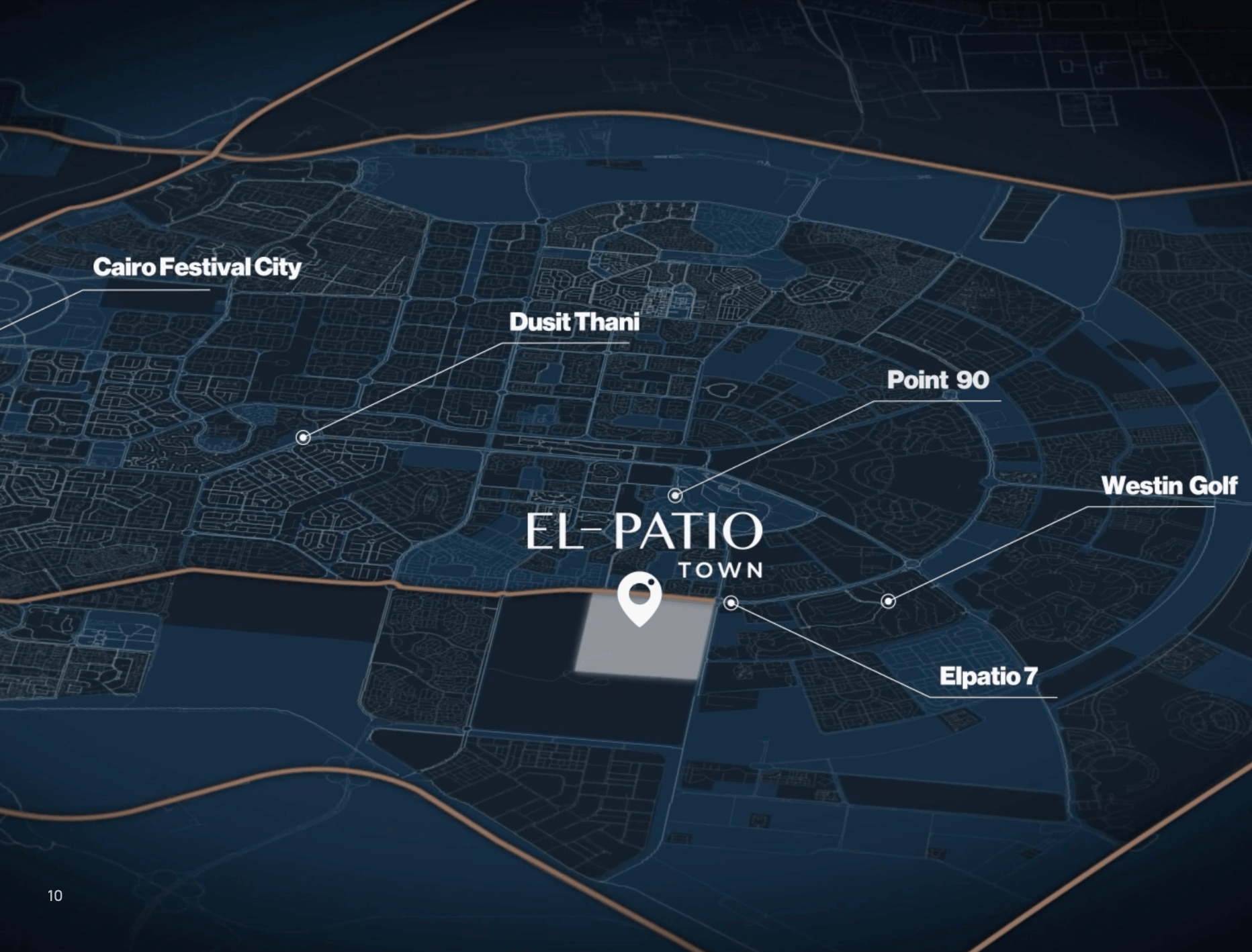 موقع كمبوند لافيستا باتيو تاون - La Vista Developments